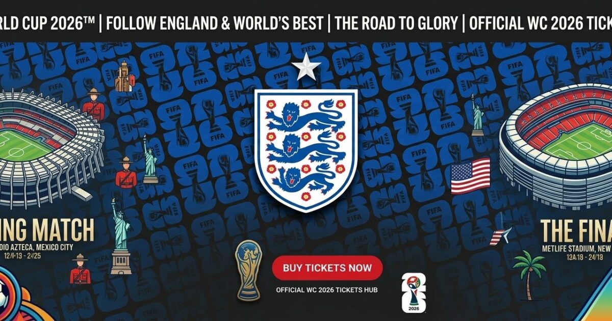 England FIFA World Cup 2026 Tickets — Full Schedule, Dates & Where to Buy