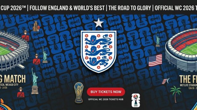England FIFA World Cup 2026 Tickets — Full Schedule, Dates & Where to Buy